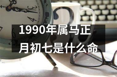 1990年属马正月初七是什么命