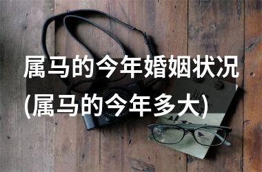 <h3>属马的今年婚姻状况(属马的今年多大)