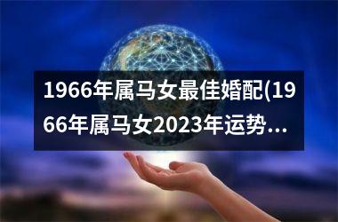 1966年属马女最佳婚配(1966年属马女2023年运势)