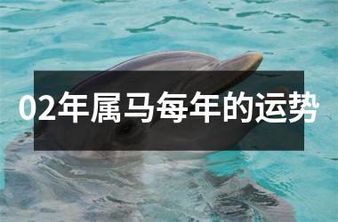 02年属马每年的运势