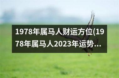 1978年属马人财运方位(1978年属马人2025年运势运程)