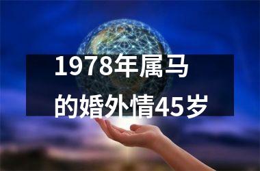 1978年属马的婚外情45岁