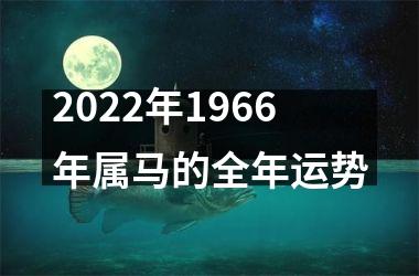 2025年1966年属马的全年运势