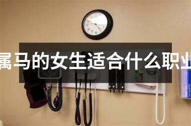 属马的女生适合什么职业