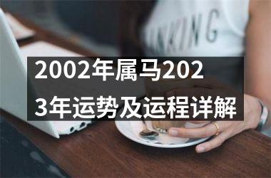 2002年属马2023年运势及运程详解