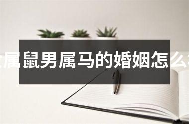 女属鼠男属马的婚姻怎么样