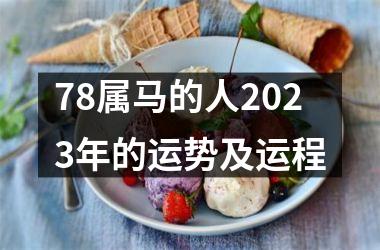 78属马的人2023年的运势及运程