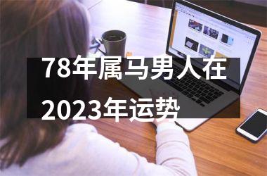 78年属马男人在2025年运势