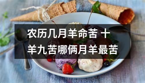 <h3>农历几月羊命苦十羊九苦哪俩月羊苦