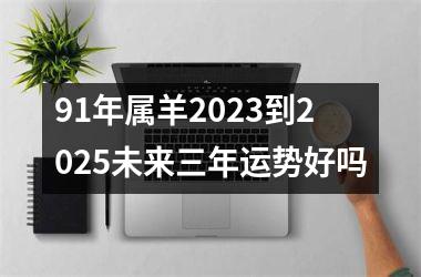 91年属羊2023到2025未来三年运势好吗