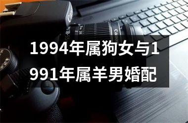 1994年属狗女与1991年属羊男婚配