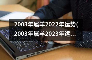 2003年属羊2022年运势(2003年属羊2023年运势及运程)