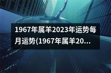 1967年属羊2023年运势每月运势(1967年属羊2023年运势及运程每月运程)