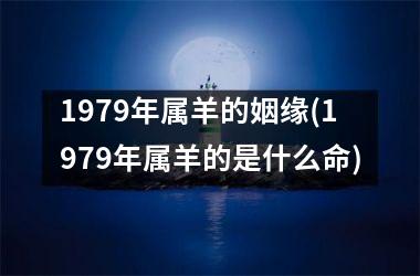 1979年属羊的姻缘(1979年属羊的是什么命)