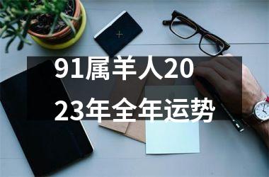 91属羊人2023年全年运势