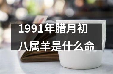 <h3>1991年腊月初八属羊是什么命