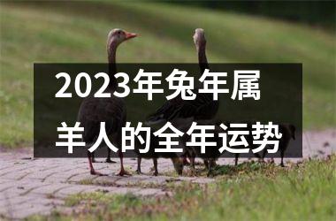 2025年兔年属羊人的全年运势