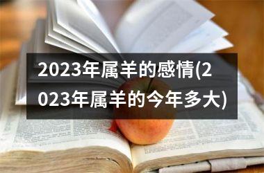 2025年属羊的感情(2025年属羊的今年多大)