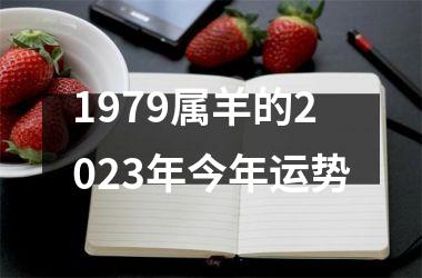 1979属羊的2023年今年运势