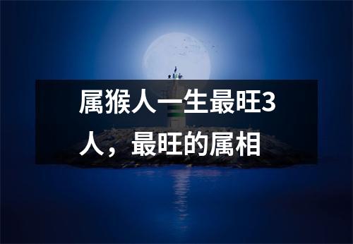 属猴人一生旺3人，旺的属相