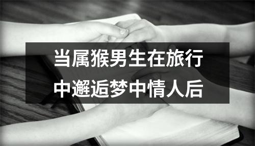 当属猴男生在旅行中邂逅梦中情人后