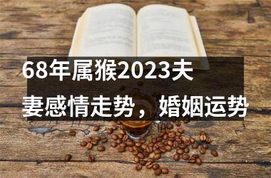 <h3>68年属猴2025夫妻感情走势，婚姻运势