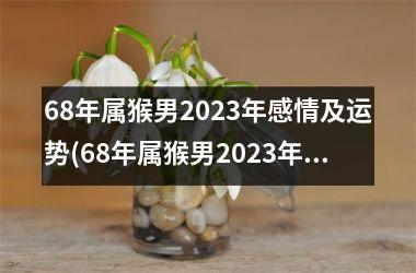 68年属猴男2023年感情及运势(68年属猴男2023年运势及运程每月运程)