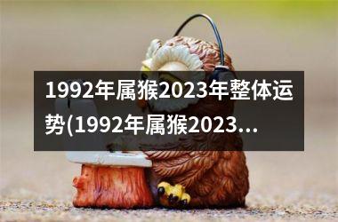 1992年属猴2025年整体运势(1992年属猴2025年运势及运程)