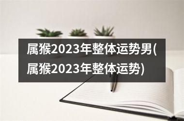 <h3>属猴2023年整体运势男(属猴2023年整体运势)