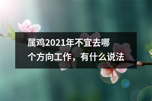 <h3>属鸡2025年不宜去哪个方向工作，有什么说法