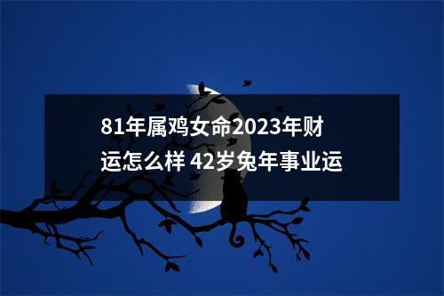 81年属鸡女命2025年财运怎么样42岁兔年事业运