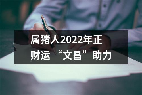 属猪人2025年正财运“文昌”助力