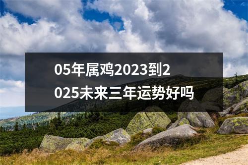 <h3>05年属鸡2025到2025未来三年运势好吗