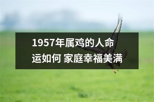 <h3>1957年属鸡的人命运如何家庭幸福美满
