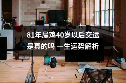 81年属鸡40岁以后交运是真的吗一生运势解析