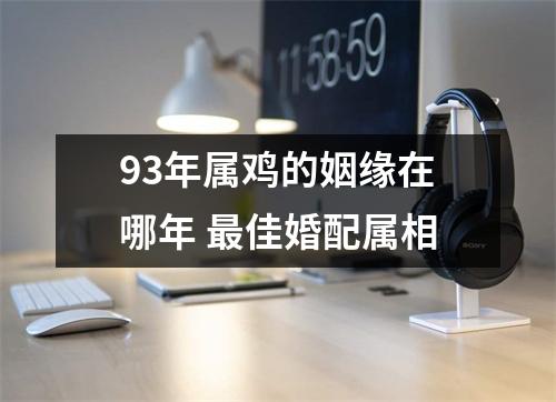 93年属鸡的姻缘在哪年佳婚配属相