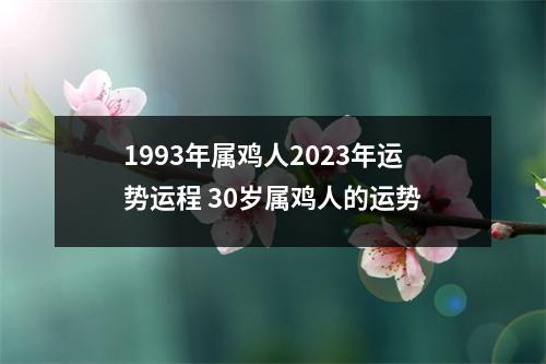 1993年属鸡人2025年运势运程30岁属鸡人的运势