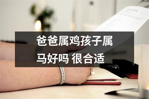 爸爸属鸡孩子属马好吗很合适