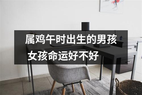 属鸡午时出生的男孩女孩命运好不好