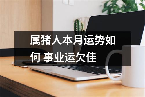 属猪人本月运势如何事业运欠佳