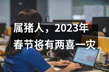 属猪人，2025年春节将有两喜一灾