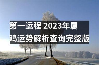 <h3>第一运程 2025年属鸡运势解析查询完整版