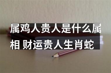 <h3>属鸡人贵人是什么属相 财运贵人生肖蛇