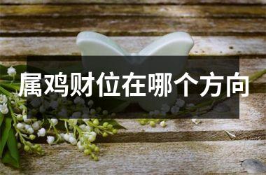 属鸡财位在哪个方向