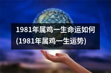 1981年属鸡一生命运如何(1981年属鸡一生运势)