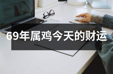 69年属鸡今天的财运