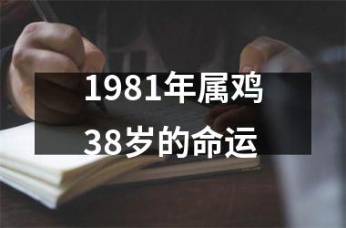 1981年属鸡38岁的命运