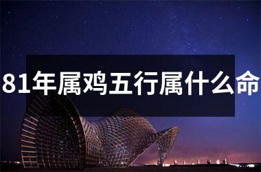 81年属鸡五行属什么命