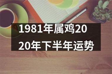 1981年属鸡2025年下半年运势