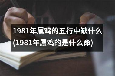 1981年属鸡的五行中缺什么(1981年属鸡的是什么命)